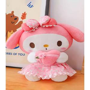 Armtoys Плюшено зайче с рокля 50 см - igrachko