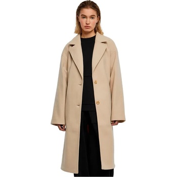 Urban classics Палто Urban classics Oversized Long coat - Beige (Wet Sand)