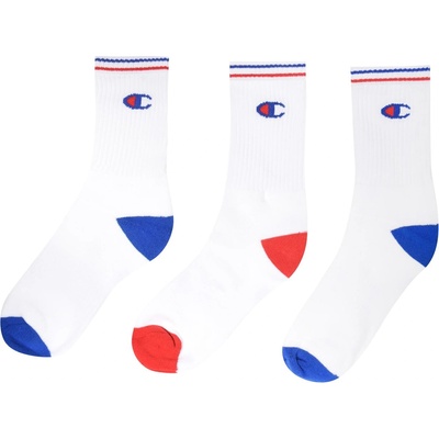 Champion Чорапи Champion 3 Pack Logo Crew Socks - Blue/Red 8LX