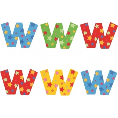 Bigjigs Toys hviezdičkové písmenko W