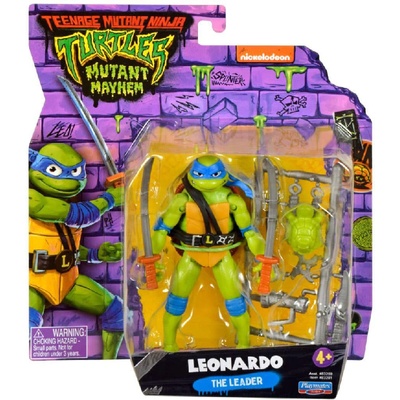 Playmates Toys Figurine Turtles Mutant Mayhem Basic Leonardo 12cm