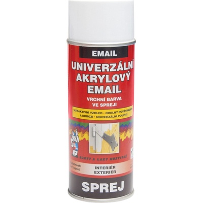Balsprej vrchná univerzálna akrylová farba v spreji 400 ml RAL 9003 signálna biela