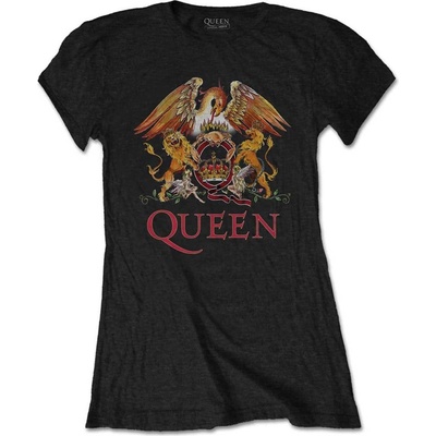 Queen Classic Crest Black S Дамски Риза (QUTS03LB01)