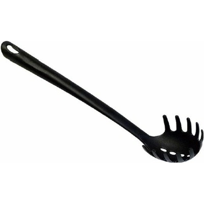 naběračka 34cm, špagety, černá, do 210°C, PP, plast