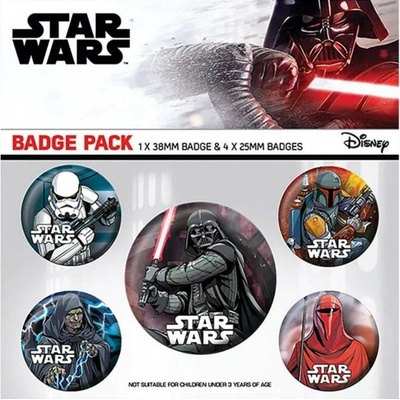 Pyramid International sada placek Star Wars Temná strana 5 ks