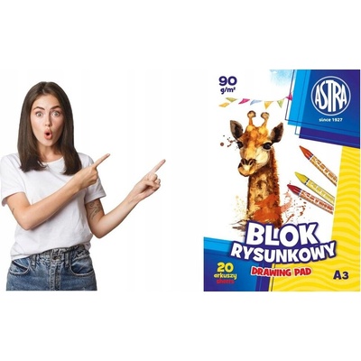 Astra Náčrtník skicár A3 20 listov 90g m2 106119002