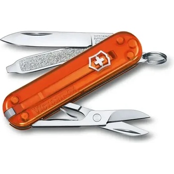 Victorinox Швейцарски джобен нож Victorinox Classic SD Transparent Fire Opal (0.6223.T82G)