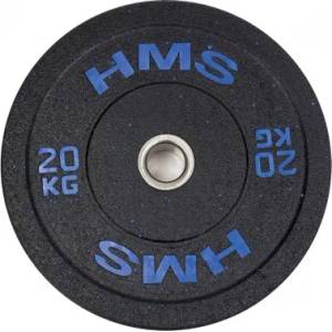 HMS Гумен диск с тегло 20 кг/ 51 мм hms htbr20 - син