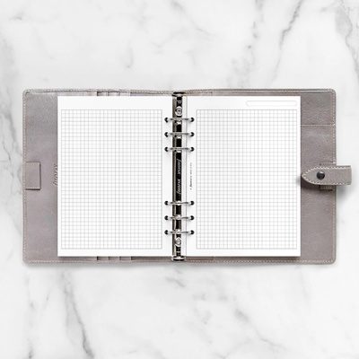 Filofax poznámkový papír čtverečkovaný náplň A5 k diářům 25 listů – Zboží Živě