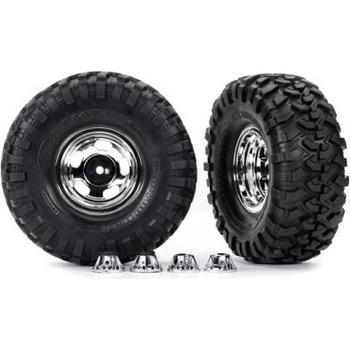 Traxxas колело 2.2", диск с капачки хромиран, гуми Canyon Trail (2)