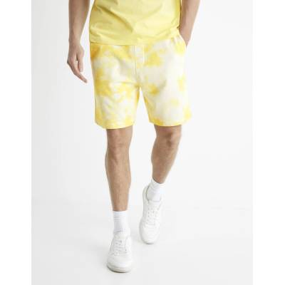 Celio Batik šortky Botache krémová žltá