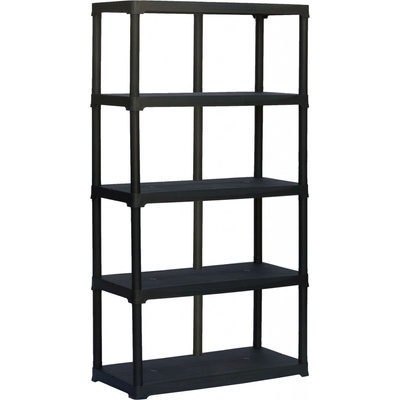 ArtPlast Plastový LINEA TEMPO 5 polic 100 x 45 x 176 cm černý