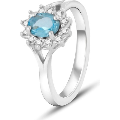 Beneto Exclusive prsteň s modrým topazom TOPAGG4