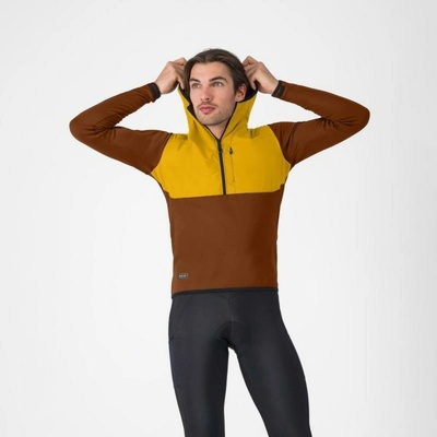 Castelli Unlimited Roam Hoodie Mocha/ Yellow