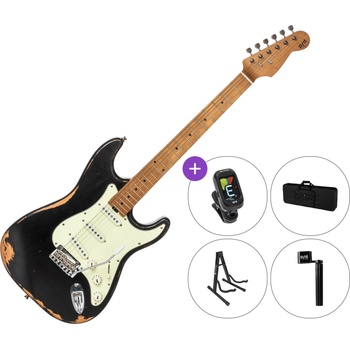 PSD Guitars STC-300R SET 2 Black Електрическа китара