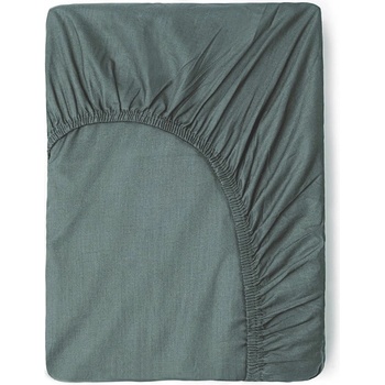 Good Morning Зелено-сив разтегателен памучен чаршаф 180x200 cm - Good Morning (0270.48.46)