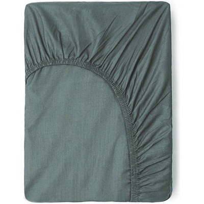 Good Morning Зелено-сив разтегателен памучен чаршаф 180x200 cm - Good Morning (0270.48.46)