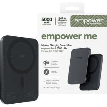 empower by PanzerGlass® Външна батерия empower by PanzerGlass empower Bank 5000mAh - Черна