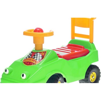 MAD Baby auto zelené s klaksonem 54cm s očima