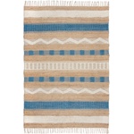 Flair Rugs Синьо-естествен ръчно изработен килим със смес от юта 120x170 cm Medina Jute - Flair Rugs (503119377415)