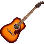 Fender California Deluxe Redondo Jr. E WN Honey Sunburst Електро-акустична китара Дреднаут