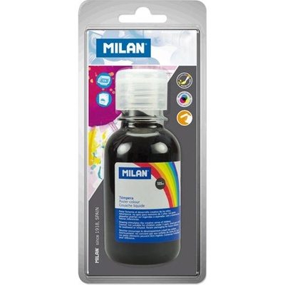 Temperová farba MILAN 125 ml čierna - blister
