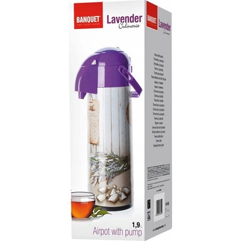 Banquet Termoska s pumpou Culinaria LAVENDER OK 1,9 L