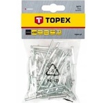 Topex Aluminium rivets 4.0 x 10 mm, 50 pcs