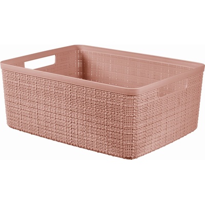 Curver Jute M 12L Košík 36 x 28 x 15 cm ružový 01905-204