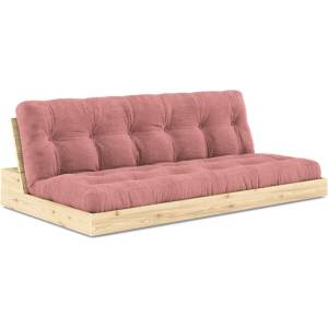 Karup Design Розов разтегателен диван от велур 196 cm Base - Karup Design (137101516)