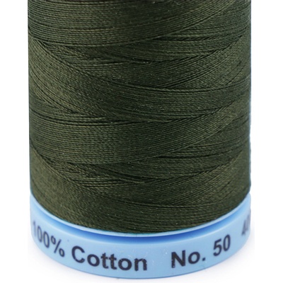 Bavlněné nitě 400 m Etiketní č.50 Triana Amann Varianta: 0554 Dark Olive, Balení: 5 ks