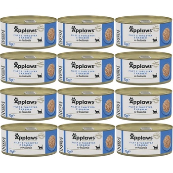 Applaws Cat tuniak a krab 12 x 70 g