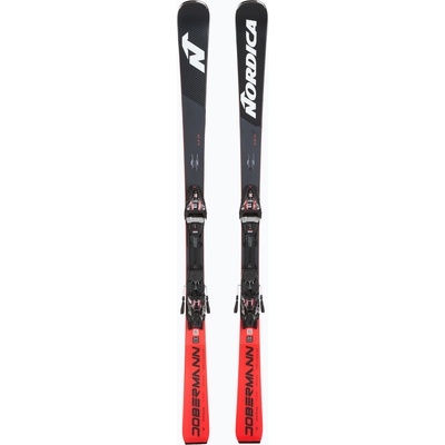 Nordica Ски за спускане Nordica Doberman SLR DC + автомати Xcell 14 FDT black/red