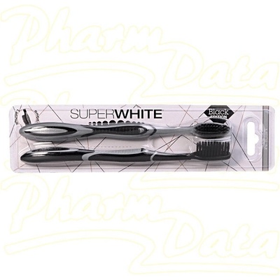 Despharm Zubní kartáček Superwhite Black Edition černé medium 2 ks