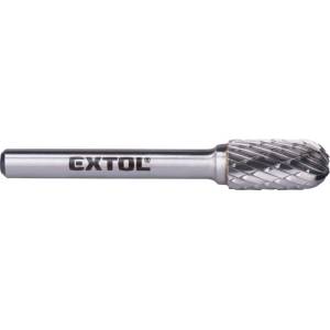 Extol Карбидна фреза EXTOL, цилиндрична със сферичен връх, диаметър 10 x 20 мм/опашка 6 мм, средно назъбена (двойно назъбена) 8703724 (8703724)