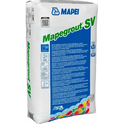 MAPEI Mapegrout SV rýchlotvrdnúca cementová malta na opravy betónu 25 kg Šedá