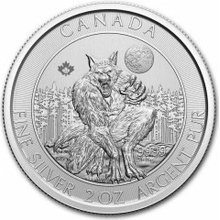 Royal Canadian Mint strieborná minca Vlkolak 2021 2 oz