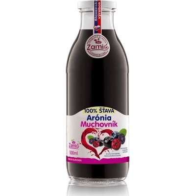 Zamio 100% ovocná šťava Arónia Muchovník 500 ml