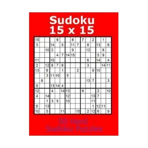 Sudoku 15 X 15 50 Hard Sudoku Puzzles | Jacob James (ISBN: 9781979821001)