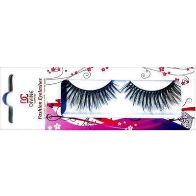 DIVINE cosmetics EL15 Umelé riasy s 1 g priehľadným lepidlom