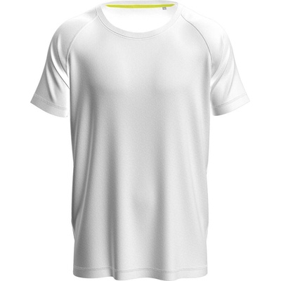 Stedman mesh raglan st8410 / Мъжка спортна риза раглан - бяла (st8410whil)