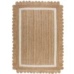 Flair Rugs Ръчно изработен ютен килим в естествен цвят и слонова кост 200x290 cm Grace White - Flair Rugs (503119377885)