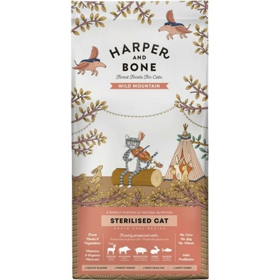Harper and Bone Cat Sterilised divoké hory 5 kg