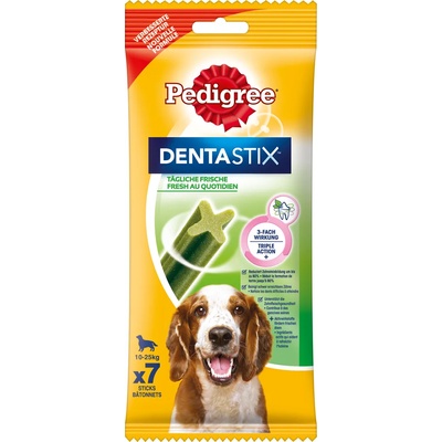 PEDIGREE 168 броя Fresh Daily Freshness Pedigree Dentastix, лакомство за средноголеми кучета
