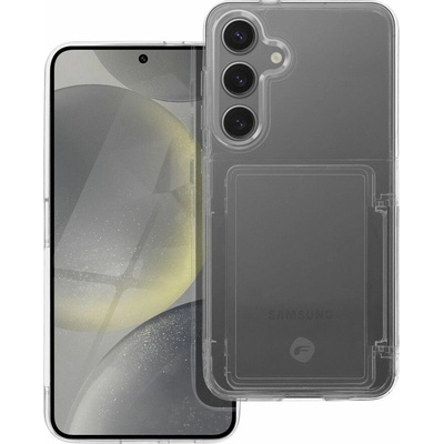 FORCELL F-PROTECT Crystal Pocket Samsung Galaxy S24 Plus čiré se slotem na platební kartu – Zboží Mobilmania