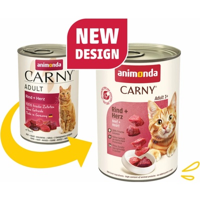 Animonda Carny Adult hovädzie a srdiečka 400 g