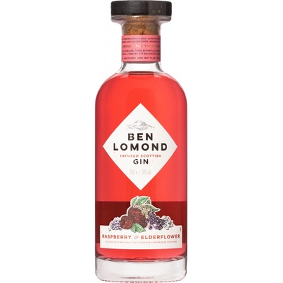 Ben Lomond Raspberry & Elderflower Gin 38% 0,5 l (čistá fľaša)