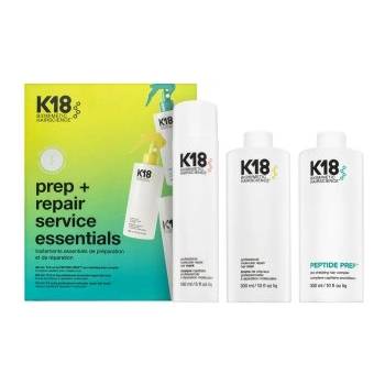 K18HAIR Prep+ Repair Service Essentials комплект за регенериране, подхранване и защита на косата 300 ml + 300 ml + 150 ml