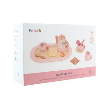 PolarB detský čajový set ružový