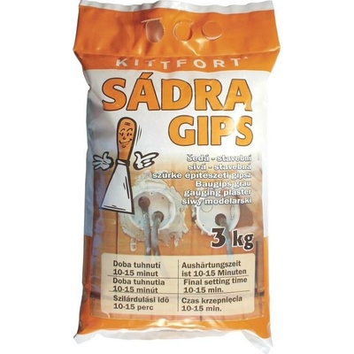 Kittfort Sádra šedá stavební Varianta: Kittfort Sádra šedá stavební 3 kg